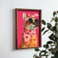 Tablou decorativ, NAL144-70, MDF, Lemn masiv, Multicolor