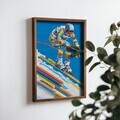 Tablou decorativ, NAL156-46, MDF, Lemn masiv, Multicolor