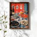 Tablou decorativ, NAL162-46, MDF, Lemn masiv, Multicolor