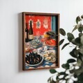 Tablou decorativ, NAL162-46, MDF, Lemn masiv, Multicolor