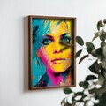 Tablou decorativ, NAL168-46, MDF, Lemn masiv, Multicolor