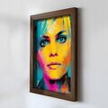 Tablou decorativ, NAL168-46, MDF, Lemn masiv, Multicolor