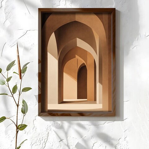 Tablou decorativ, NAL181-46, MDF, Lemn masiv, Multicolor