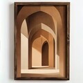 Tablou decorativ, NAL181-46, MDF, Lemn masiv, Multicolor