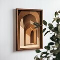 Tablou decorativ, NAL181-70, MDF, Lemn masiv, Multicolor