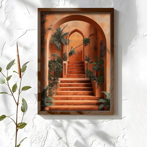 Tablou decorativ, NAL182-70, MDF, Lemn masiv, Multicolor