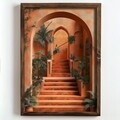 Tablou decorativ, NAL182-70, MDF, Lemn masiv, Multicolor