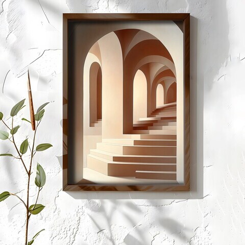 Tablou decorativ, NAL185-46, MDF, Lemn masiv, Multicolor