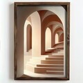 Tablou decorativ, NAL185-70, MDF, Lemn masiv, Multicolor