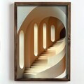 Tablou decorativ, NAL186-46, MDF, Lemn masiv, Multicolor