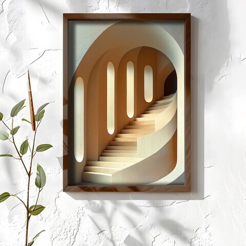 Tablou decorativ, NAL186-70, MDF, Lemn masiv, Multicolor