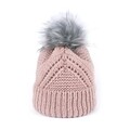 Caciula cu pompon pentru dama, Art of Polo, acrylic/vascoza/lana/alpaca, roz