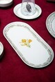 Set de mic dejun, Hermia, 858CMR1113, Portelan, Platou: 22 cm (2 bucăți), Multicolor