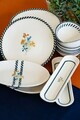 Set de mic dejun, Hermia, 858CMR1118, Portelan, Platou: 20 cm (6 bucăți), Multicolor