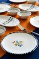 Set de mic dejun, Hermia, 858CMR1118, Portelan, Platou: 20 cm (6 bucăți), Multicolor