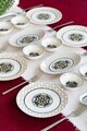 Set de mic dejun, Hermia, 858CMR1122, Portelan, Platou: 20 cm (6 bucăți), Multicolor