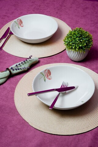 Set de boluri pentru salată, Hermia, 858CMR1508, Portelan, Multicolor