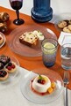 Set platouri servire desert, Hermia, 858CMR1901, Sticla, Farfurie de servire: 25 cm (1 bucată), Transparent