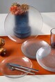 Set platouri servire desert, Hermia, 858CMR1901, Sticla, Farfurie de servire: 25 cm (1 bucată), Transparent