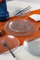 Set platouri servire desert, Hermia, 858CMR1901, Sticla, Farfurie de servire: 25 cm (1 bucată), Transparent