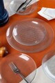 Set platouri servire desert, Hermia, 858CMR1901, Sticla, Farfurie de servire: 25 cm (1 bucată), Transparent
