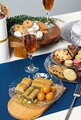 Set platouri servire desert, Hermia, 858CMR1903, Sticla, Farfurie de servire: 25 cm (1 bucată), Transparent