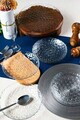 Set platouri servire desert, Hermia, 858CMR1903, Sticla, Farfurie de servire: 25 cm (1 bucată), Transparent