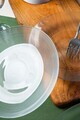 Set platouri servire desert, Hermia, 858CMR1904, Sticla, Farfurie de servire: 25 cm (1 bucată), Transparent