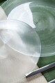 Set platouri servire desert, Hermia, 858CMR1904, Sticla, Farfurie de servire: 25 cm (1 bucată), Transparent