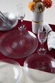Set platouri servire desert, Hermia, 858CMR1905, Sticla, Farfurie de servire: 25 cm (1 bucată), Transparent