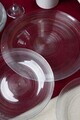 Set platouri servire desert, Hermia, 858CMR1905, Sticla, Farfurie de servire: 25 cm (1 bucată), Transparent