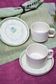 Set pentru ceai, Hermia, 858CMR2101, Portelan, Farfurie: 14 cm (2 bucăți), Multicolor