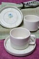 Set pentru ceai, Hermia, 858CMR2101, Portelan, Farfurie: 14 cm (2 bucăți), Multicolor