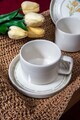 Set pentru ceai, Hermia, 858CMR2102, Portelan, Farfurie: 14 cm (2 bucăți), Multicolor