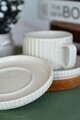 Set pentru ceai, Hermia, 858CMR2103, Portelan, Farfurie: 14 cm (2 bucăți), Alb