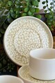 Set pentru ceai, Hermia, 858CMR2111, Portelan, Farfurie: 14 cm (2 bucăți), Multicolor
