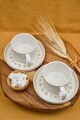 Set pentru ceai, Hermia, 858CMR2112, Portelan, Farfurie: 14 cm (2 bucăți), Multicolor