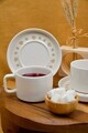 Set pentru ceai, Hermia, 858CMR2112, Portelan, Farfurie: 14 cm (2 bucăți), Multicolor