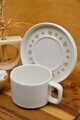 Set pentru ceai, Hermia, 858CMR2112, Portelan, Farfurie: 14 cm (2 bucăți), Multicolor