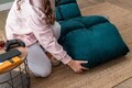 Fotoliu extensibil, Atelier del Sofa, 859FTN2349, Metal, Verde petrol