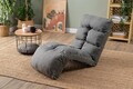 Fotoliu extensibil, Atelier del Sofa, 859FTN2350, Metal, Gri deschis