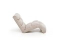 Fotoliu extensibil, Atelier del Sofa, 859FTN2351, Metal, Crem