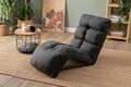 Fotoliu extensibil, Atelier del Sofa, 859FTN2352, Metal, Gri inchis