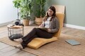 Fotoliu extensibil, Atelier del Sofa, 859FTN2358, Metal, Galben mustar
