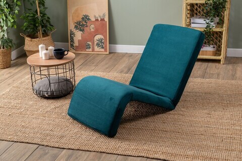 Fotoliu extensibil, Atelier del Sofa, 859FTN2359, Metal, Verde petrol