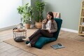Fotoliu extensibil, Atelier del Sofa, 859FTN2359, Metal, Verde petrol