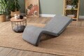 Fotoliu extensibil, Atelier del Sofa, 859FTN2360, Metal, Gri deschis