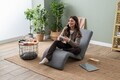 Fotoliu extensibil, Atelier del Sofa, 859FTN2360, Metal, Gri deschis