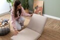 Fotoliu extensibil, Atelier del Sofa, 859FTN2371, Metal, Crem