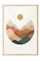 Tablou decorativ, 108330, Lemn masiv, Sticla PVC, Multicolor